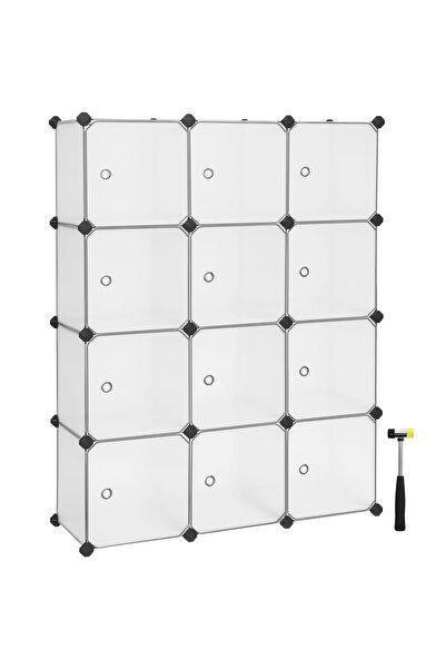 SONGMICS Θήκη οργάνωσης αποθήκευσης παπουτσιών - Λευκό