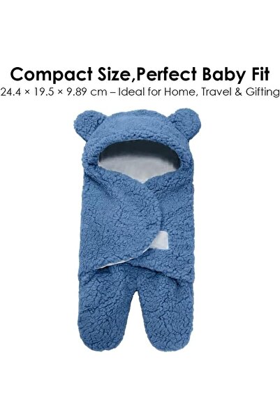 Cute n Cuddle Cute ‘n’ Cuddle Baby Swaddle Blanket Ultra-Soft Hooded Swaddlin...