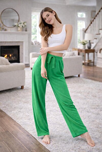 THEBEK Women's Wrinkled Pants – Lightweight Fabric, Comfortable Fit