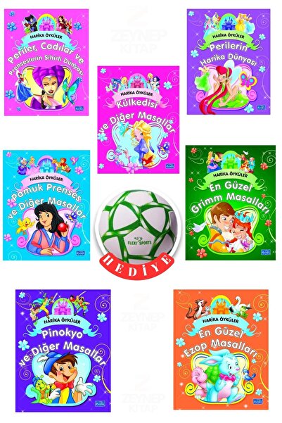 Parıltı Yayınları Harika Öyküler-7 Kitap Set-Futbol Topu Hediyeli