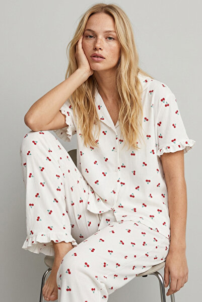 Siyah İnci Σετ πιτζάμας - Λευκό - Πρότυπο