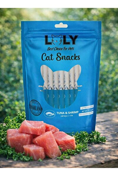 loly مكافآت لولي بالتونة والجمبري للقطط 50×15 جرام عبوة