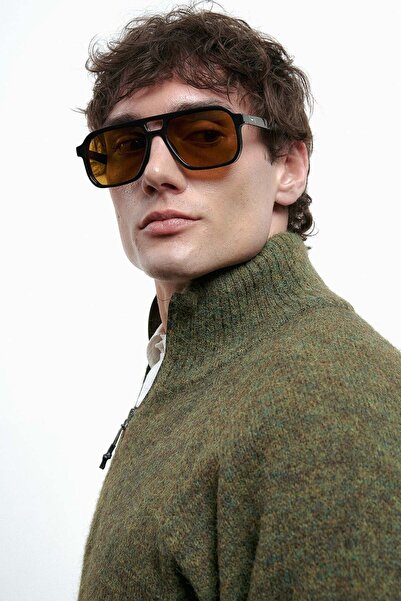 Egesta Men's Black Brown Sunglasses