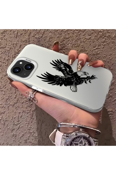 PATTERNOVA iPhone 13 Mini Compatible Eagle Case, Daily Use, Anti-Drop, Anti-Slip, Protects the Camera
