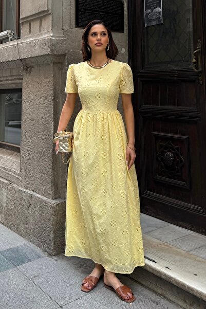 BEJNA Φόρεμα - Κίτρινο - Γραμμή Α