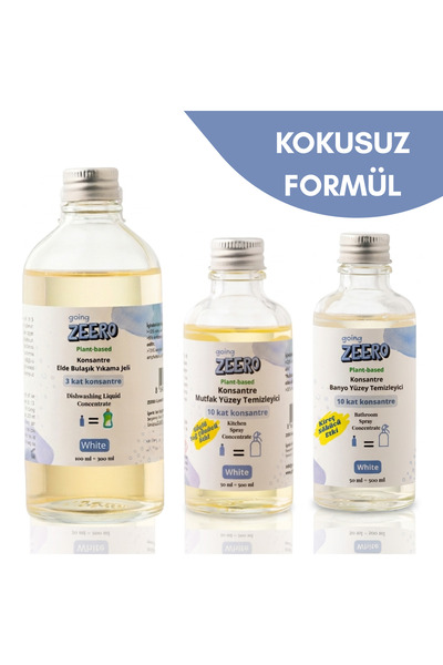 Going Zeero Süper Konsantreler 3'lü Tanışma Paketi - Hassas Formül (Kokusuz)