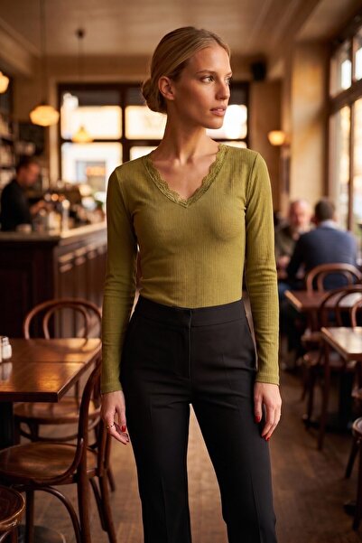 armonika Μπλούζα - Πράσινο - Κανονική εφαρμογή