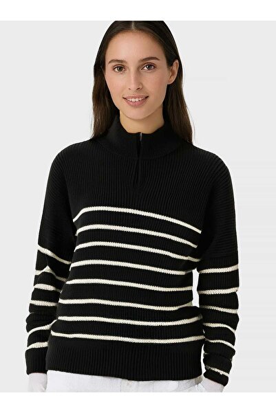 mood Πουλόβερ - Μαύρο - Κανονική εφαρμογή