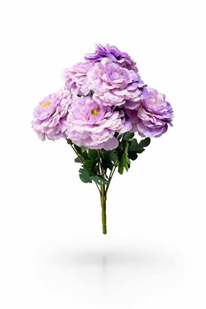 fesleğen çiçek Yapay Çiçek Krizantem Şakayık 9 Dallı 40 cm Lila