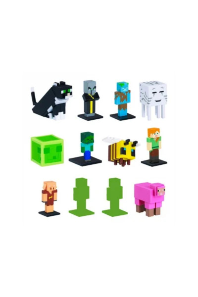MINECRAFT 3D Toppeez 12'li Deluxe Figür Seti Seri 2