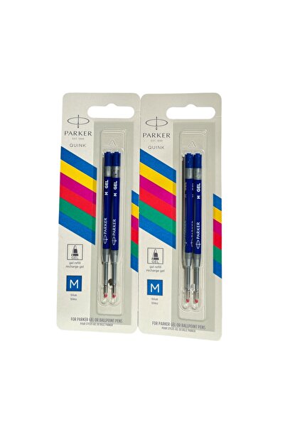 Parker Jel Kalem Refill Plastik gövde 2'li Blister 2 Adet M uç Mavi
