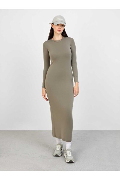 mood Λιτό φόρεμα - Χακί - Slim