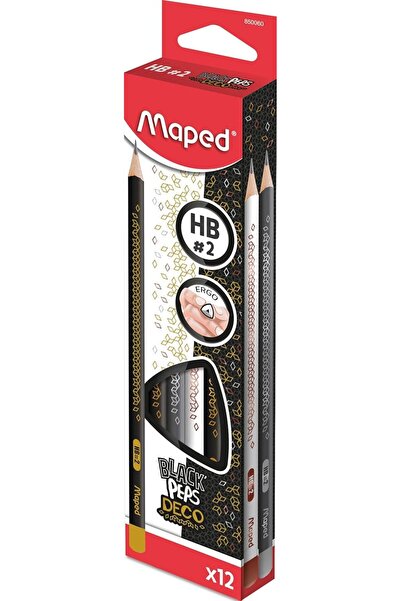 Maped Black Pep S DECO HB Kurşun Kalem Hb (12 Li Paket) 850060