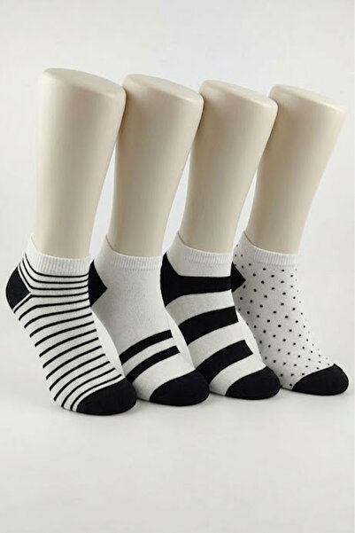 BENİSA ÇORAP Men's Booties Multi-Colored 4-Pack