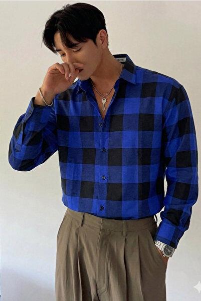 Tarz Cool Πουκάμισο - Ναυτικό μπλε - Casual