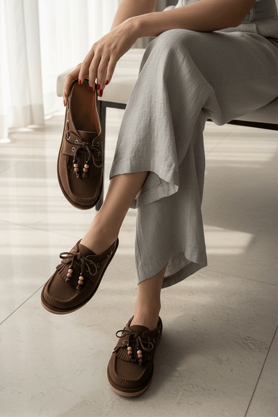 DURUNUN BUTİĞİ Mules - Καφέ - Απογευματινό / Καθημερινό