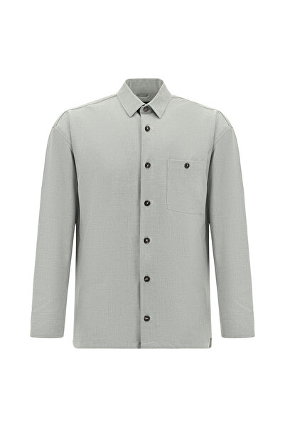 Abdullah Kiğılı Πουκάμισο - Γκρι - Αθλητισμός