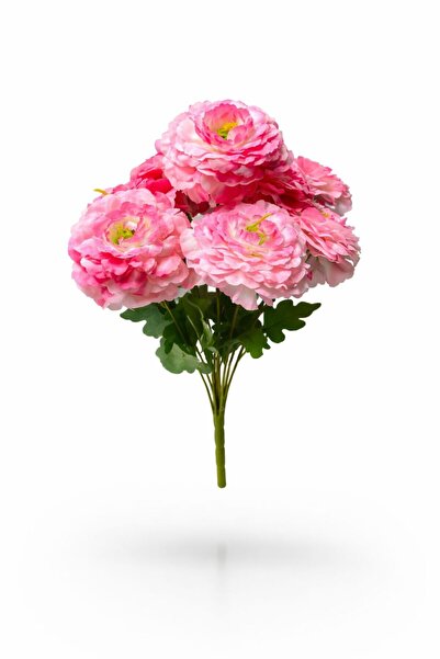 fesleğen çiçek Yapay Çiçek Krizantem Şakayık 9 Dallı 40 cm Pembe