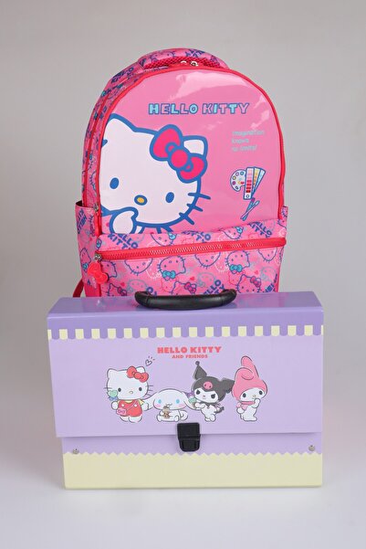 Hello Kitty x Dekomus "Candy Kitty Collection" Σετ ορθοπεδικής τσάντας και θή...