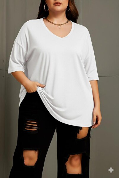 BENROMA Μπλουζάκι με λαιμόκοψη V, Υπερμεγέθη, Unisex 1CZ1