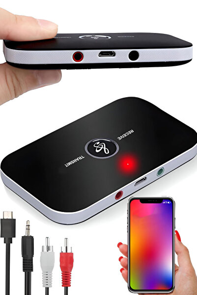TechnoStation 2 in 1 Bluetooth Alıcı ve Verici Aux Ses Adaptörü TV PC Araç İç...