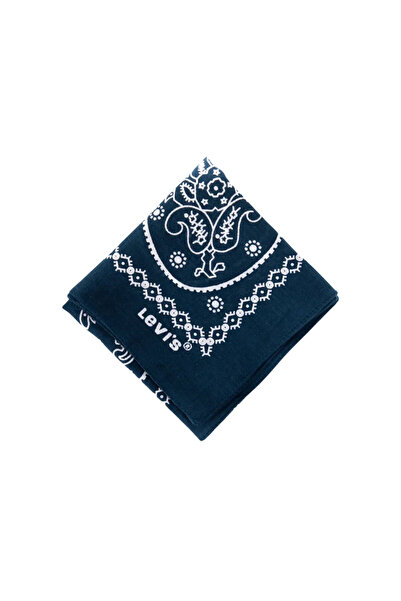 Levis Ναυτικό μπαντάνα-φουλάρι από βαμβάκι με σχέδιο πέισλι για γυναίκες