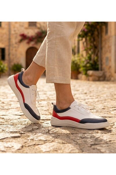 TwoEgoist Kadın Hakiki Deri Spor Ayakkabı / Sneakers