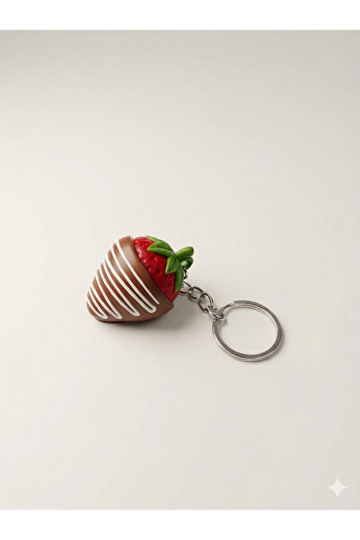 HibraPrint Clicker Çilek Anahtarlık