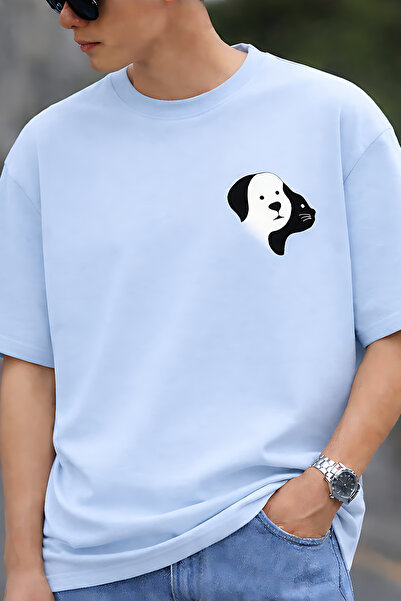 ArtYus Μπλουζάκι Unisex Oversize με εμπριμέ σχέδιο Cat and Dog – Βαμβακερό T-...