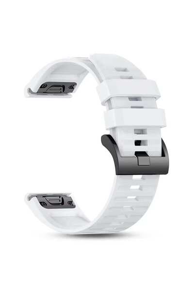 CaseOnn Garmin fenix 8 - 51 mm, Solar, Sapphire Kordon Silikon Quickfit Özell...