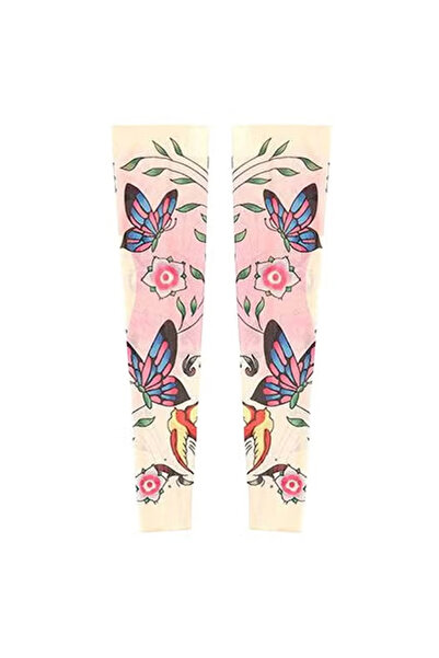 ZCM-HAPPY Pair of Tattoo Sunscreen and UV Protection Arm Sleeves