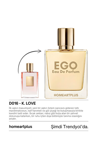 homeartplus D016 - Edp 50 ml ( K. LOVE ) Çiçeksi Kadın Parfüm