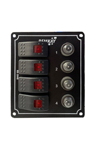 REMKAY Tekne & Karavan 4lü Otomatik Switch Sigorta Paneli