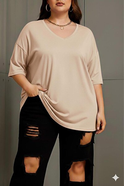 BENROMA Μπλουζάκι με λαιμόκοψη V, Υπερμεγέθη, Unisex 1CZ1