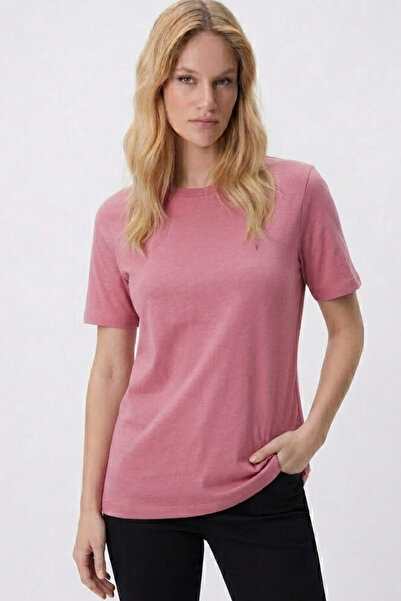 MATERIAL T-Shirt - Ροζ - Χαλαρό