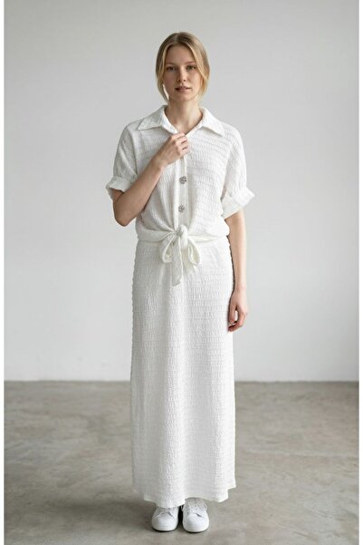 WYNA BOUTİQUE Φόρεμα - Λευκό - Basic