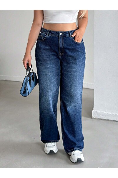 connemara Γυναικείο Σκούρο Μπλε Ψηλόμεσο Παντελόνι Τζιν ΜΕΓΑΛΟ ΜΕΓΕΘΟΣ με φαρ...