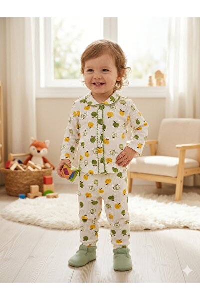 ruhaay Baby Long Sleeve Top and Bottom Set with Embroidery Detail Transitional