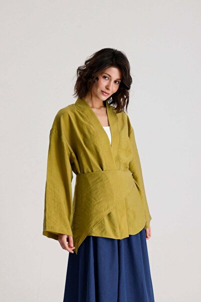 minaaise Κιμονό & καφτάνι - Πράσινο - Απλό