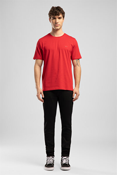 Lee Cooper Ανδρικό μπλουζάκι Logos με κανονική εφαρμογή, 100% βαμβακερό, με σ...