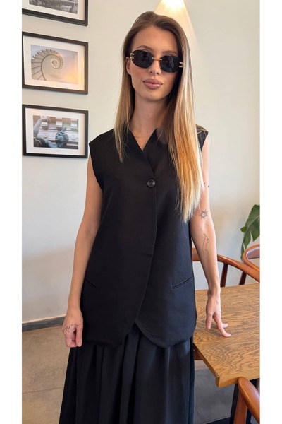 Buseüstüntürk atelier Keten yelek