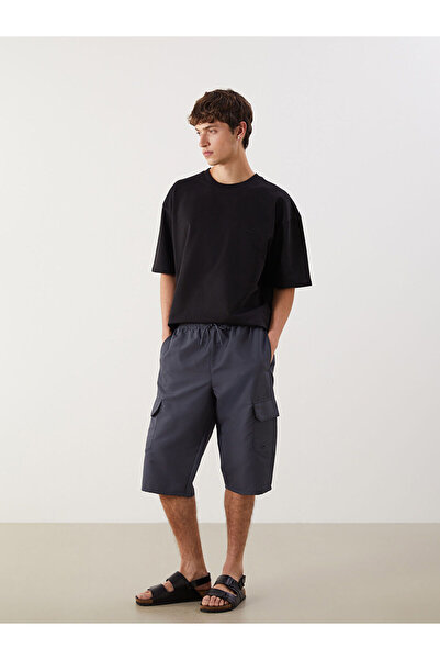 LC Waikiki Ανδρικό μαγιό ανθρακί μήκους κάτω από το γόνατο