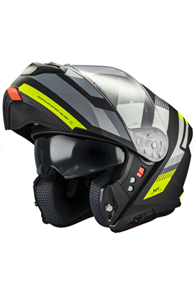 MT Genesis Sv Stroke B13 Matt Çene Açılır Kask-S