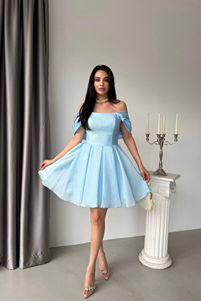 Serica Moda Βραδινό φόρεμα & φόρεμα χορού - Μπλε - Πλισέ