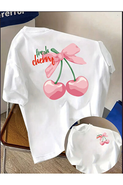 MAVİ YILDIZ Custom Printed Oversize Cotton Crew Neck T-Shirt Tshirt