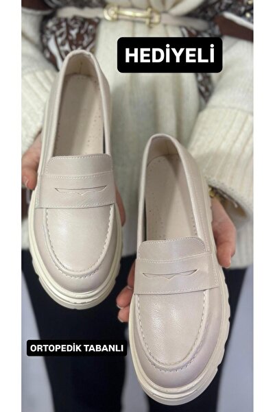 KAYGISIZ AYAKKABI Παπούτσια Oxford - Κρέμα - Χαμηλό τακούνι (1-4 cm)