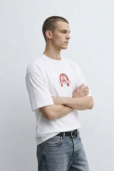 MATERIAL T-Shirt - Λευκό - Oversize