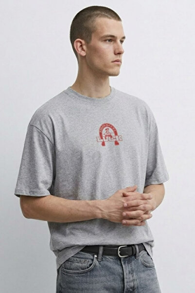 MATERIAL T-Shirt - Γκρι - Oversize