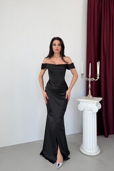 Serica Moda Βραδινό φόρεμα & φόρεμα χορού - Μαύρο - Μακρύ