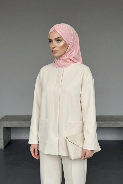 Aisha's Design Gotov za nošenje, stilski i udoban drapirani šal od češljanog ...